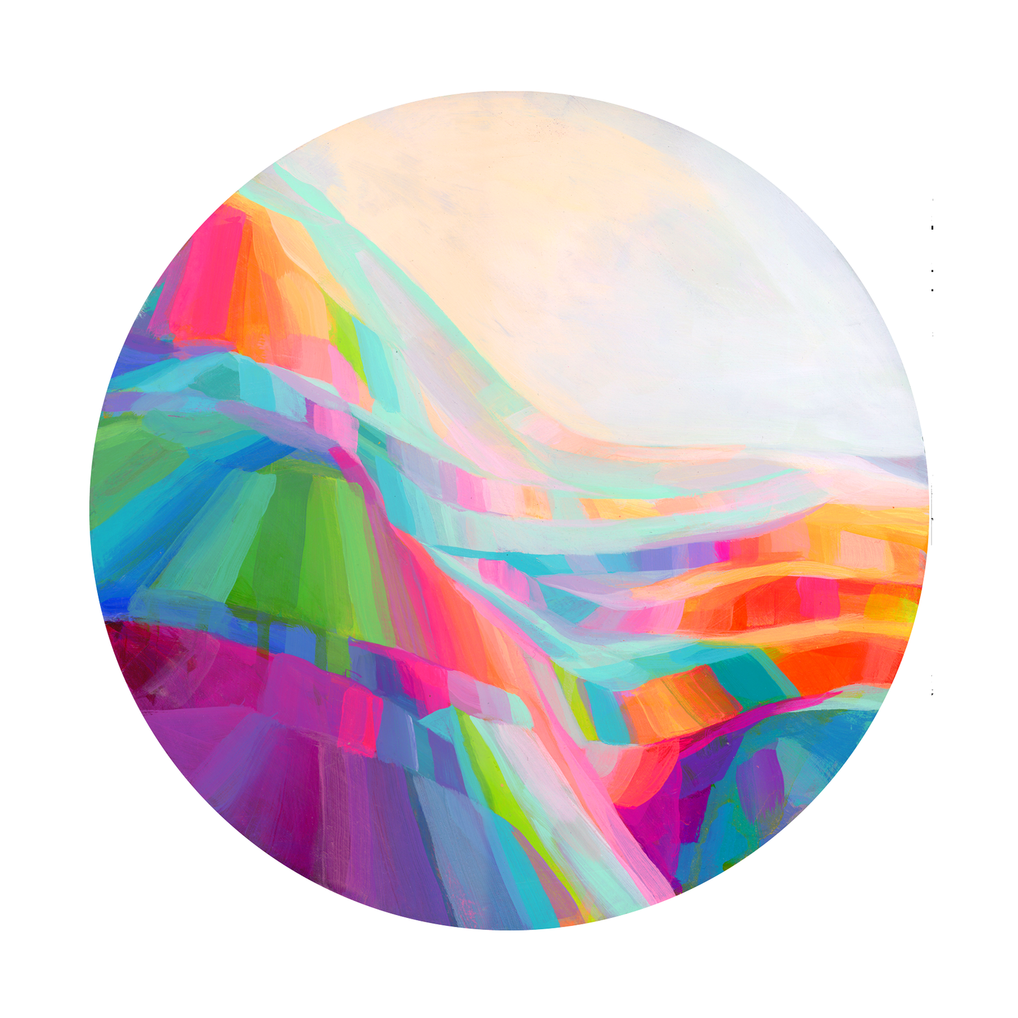 Peinture à l'huile 'Banff's Equinox', panneau de bouleau 16 x 16