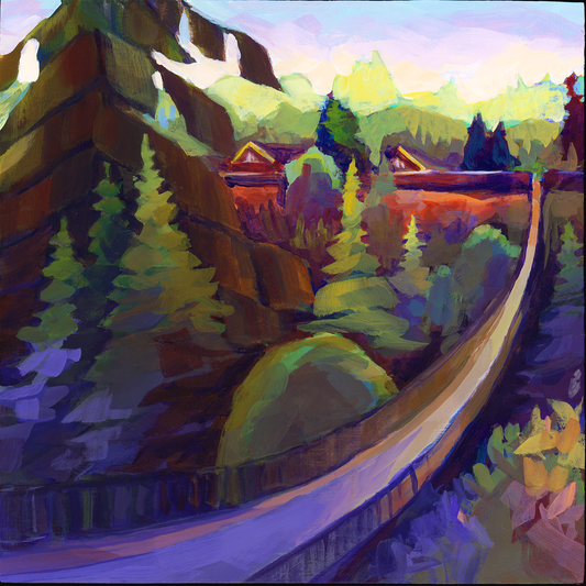 ‘Kia'Palano Bridge' 10"x10" gallery panel