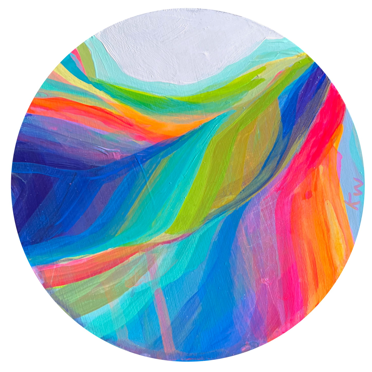 Peinture à l'huile 'Banff's Equinox', panneau de bouleau 16 x 16