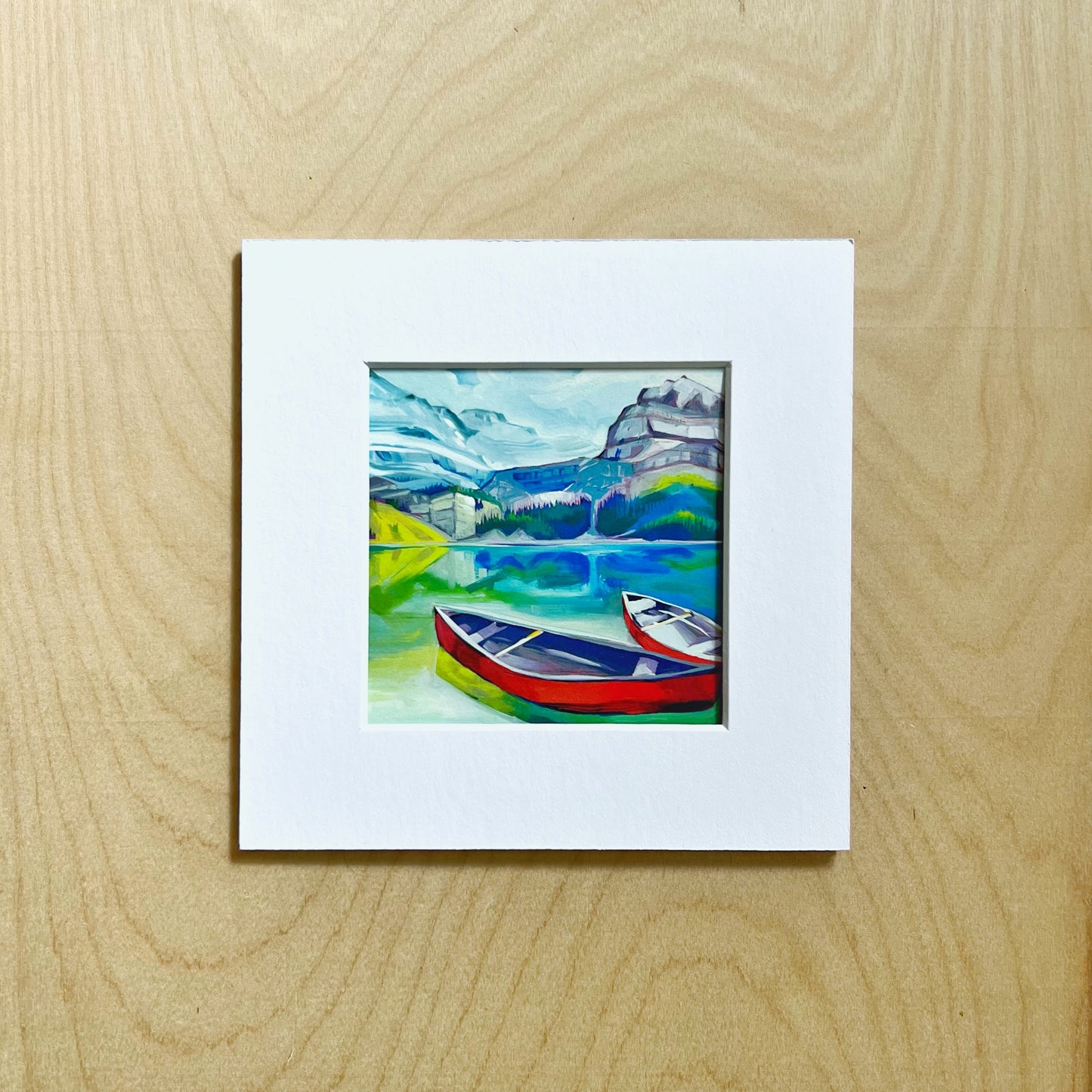 Impression d’art emmêlée « Banff Town » 8x8