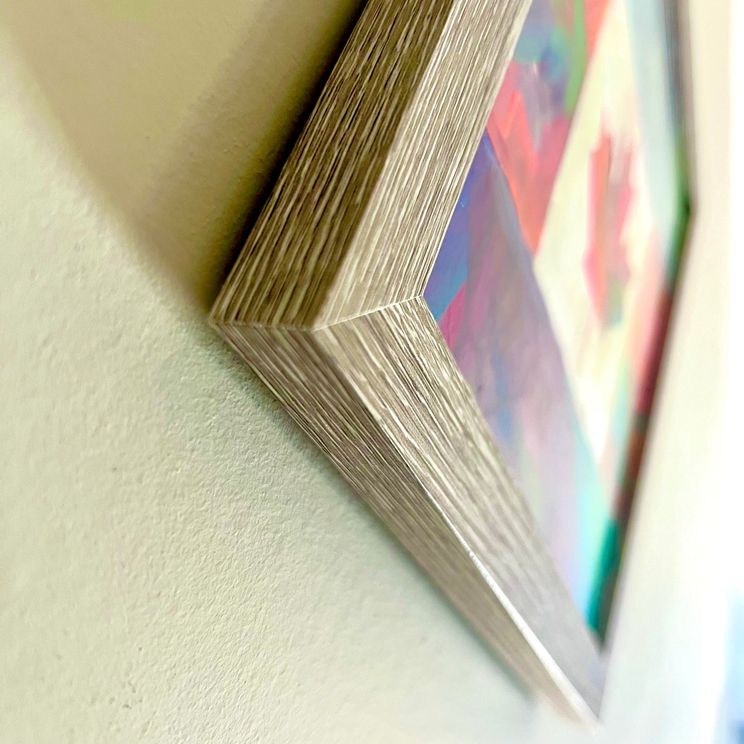 ‘Oh Canada’ framed acrylic painting 8”x8” masonite panel