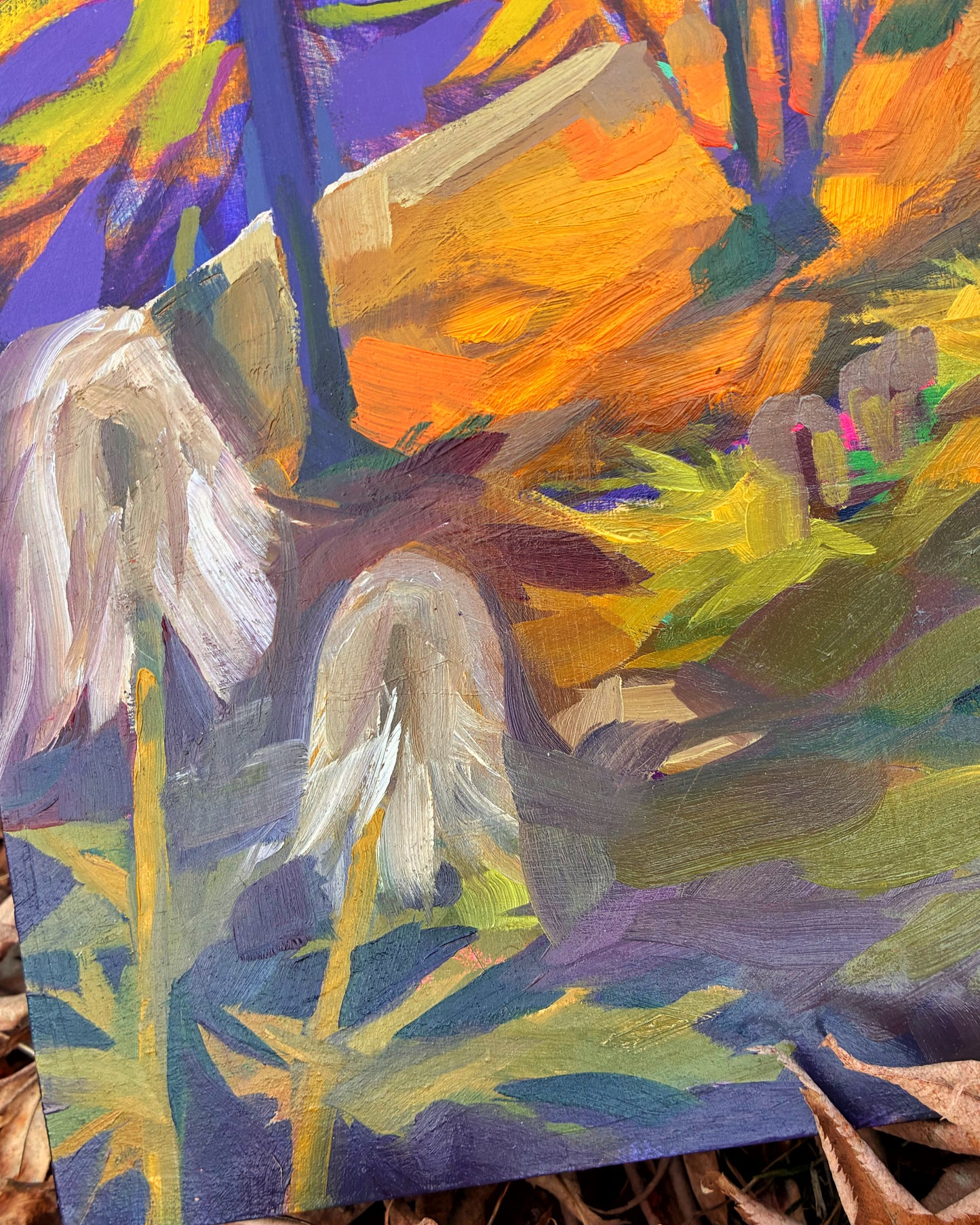 "Three Queens" 12" x 24" oil on wood panel