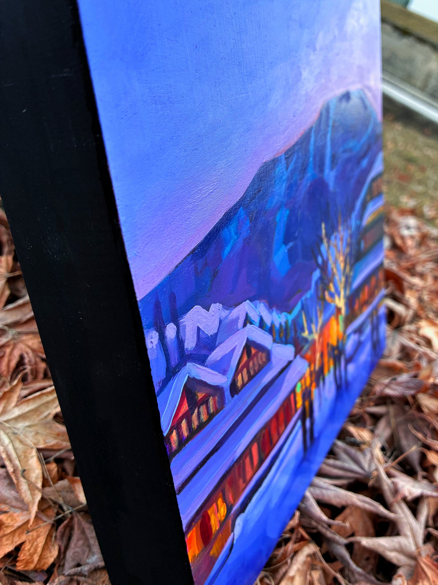 ‘Whistler Wonderland' 10"x10" oil on gallery panel