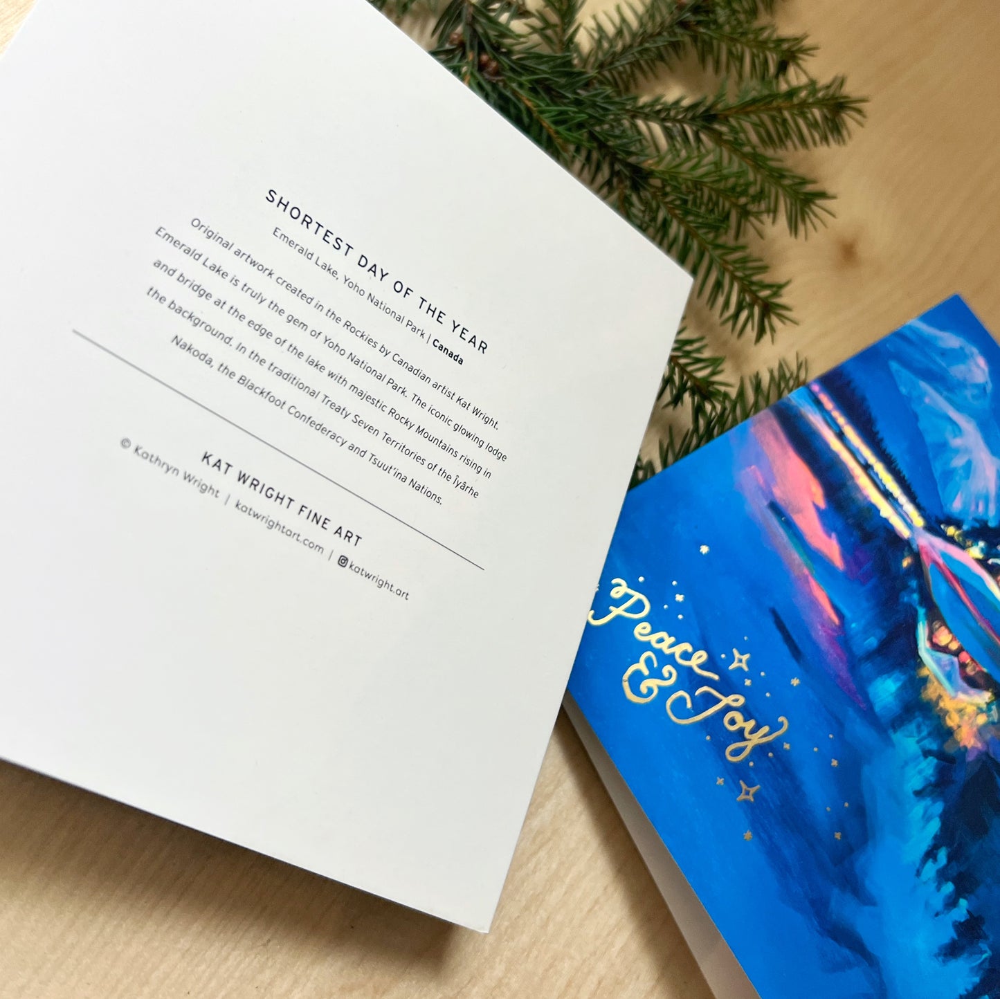Holidays Cards Set of 4 - Shortest Day of the Year (Emerald Lake)