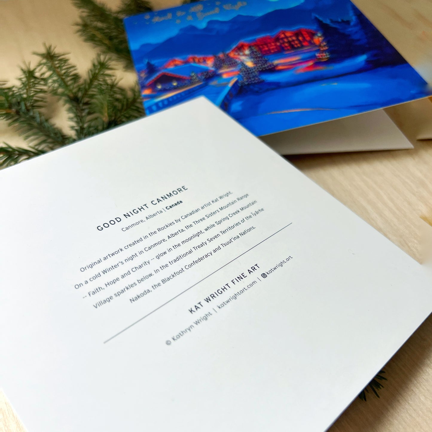 Holiday Cards Set of 4 - Good Night Canmore