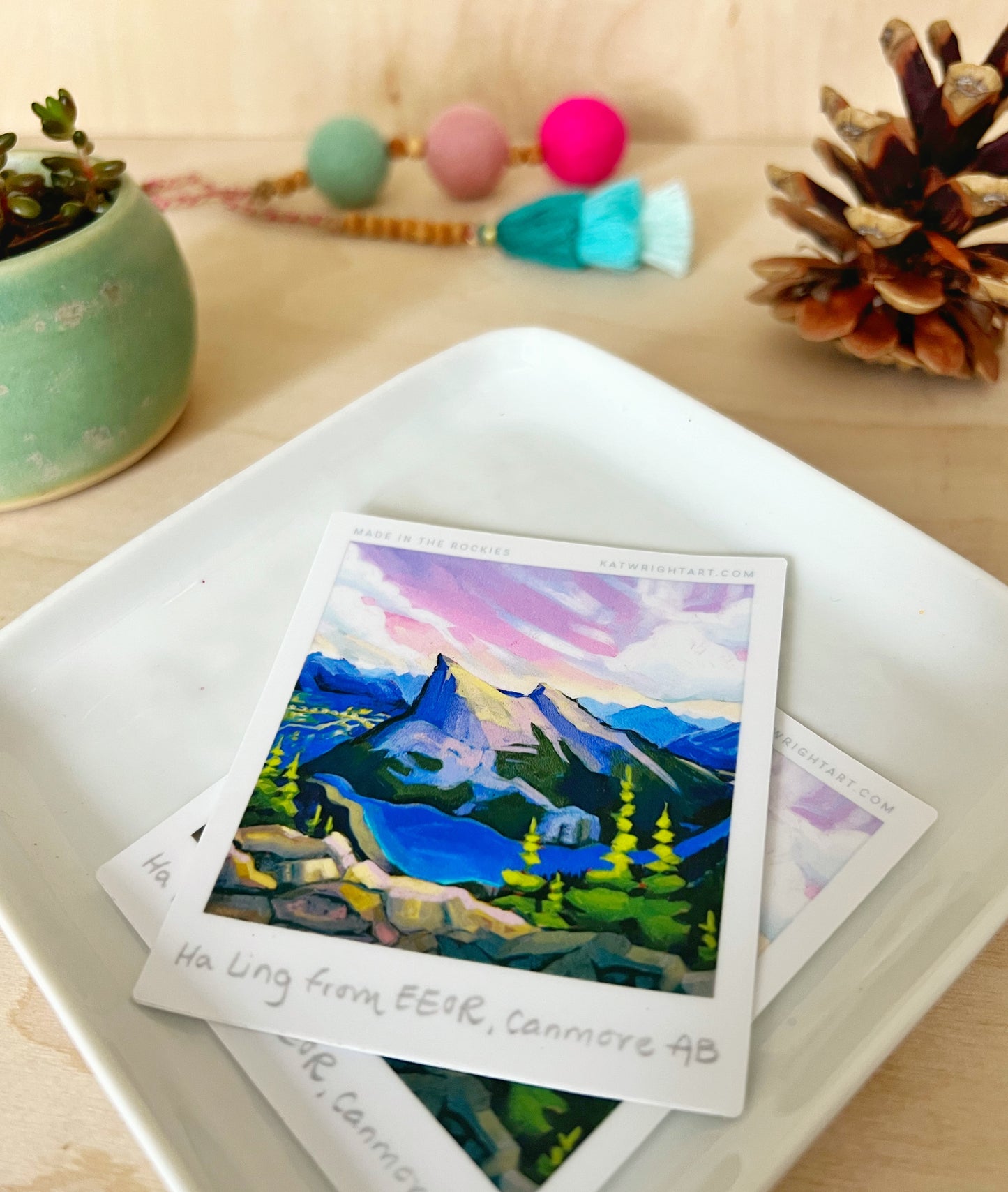 Vinyl Polaroid Sticker - Ha Ling, Canmore
