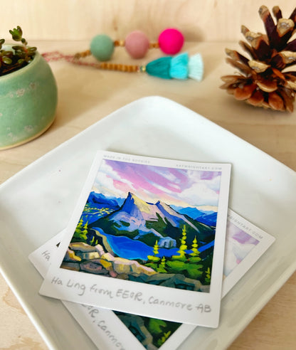 Vinyl Polaroid Sticker - Ha Ling, Canmore