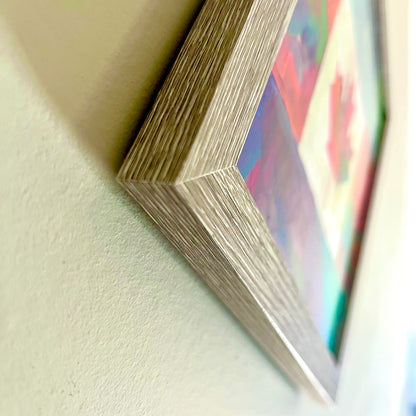 ‘Oh Canada’ framed acrylic painting 8”x8” masonite panel