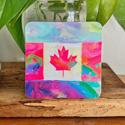 ‘Oh Canada’water bottle sticker 3”x3”