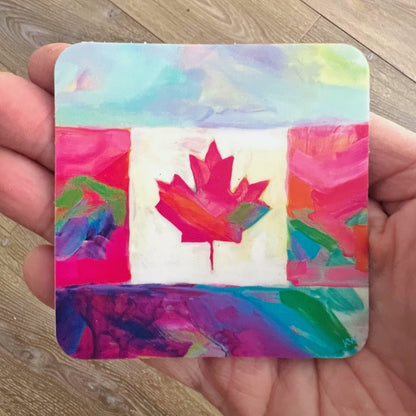 ‘Oh Canada’water bottle sticker 3”x3”