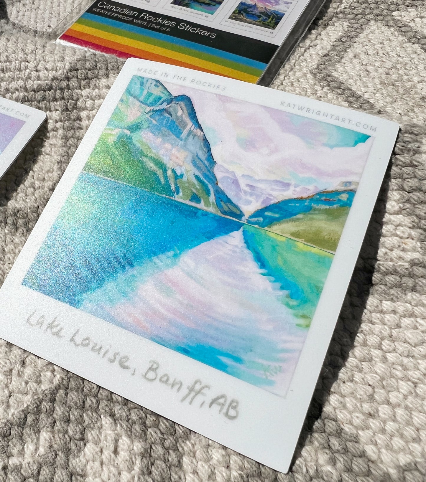 Canadian Rockies Polaroid Stickers 3.25” tall - Pack of Six