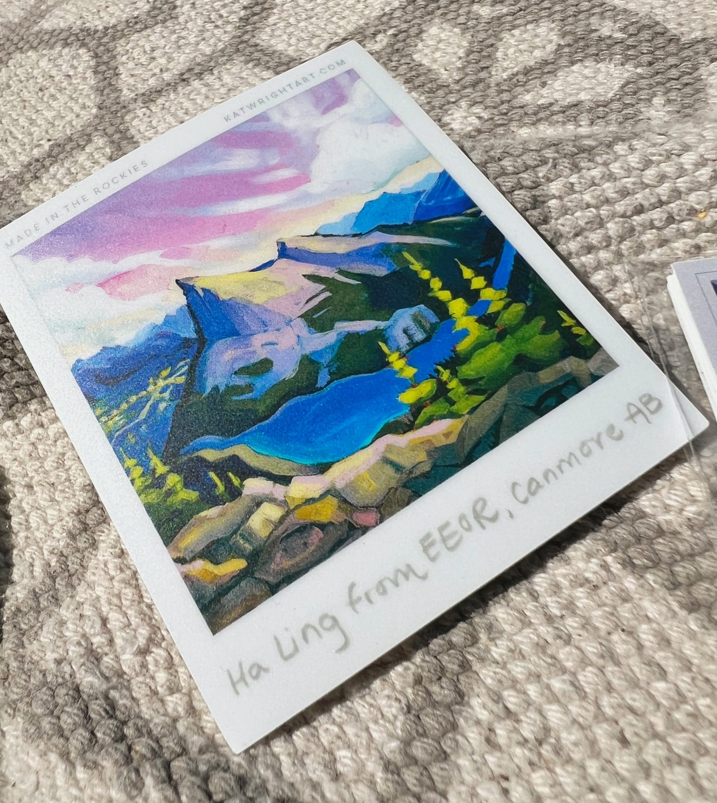 Canadian Rockies Polaroid Stickers 3.25” tall - Pack of Six