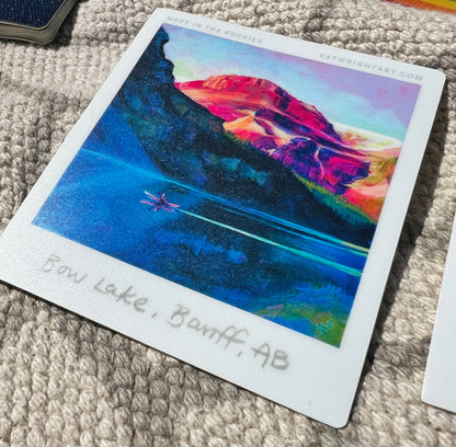 Canadian Rockies Polaroid Stickers 3.25” tall - Pack of Six