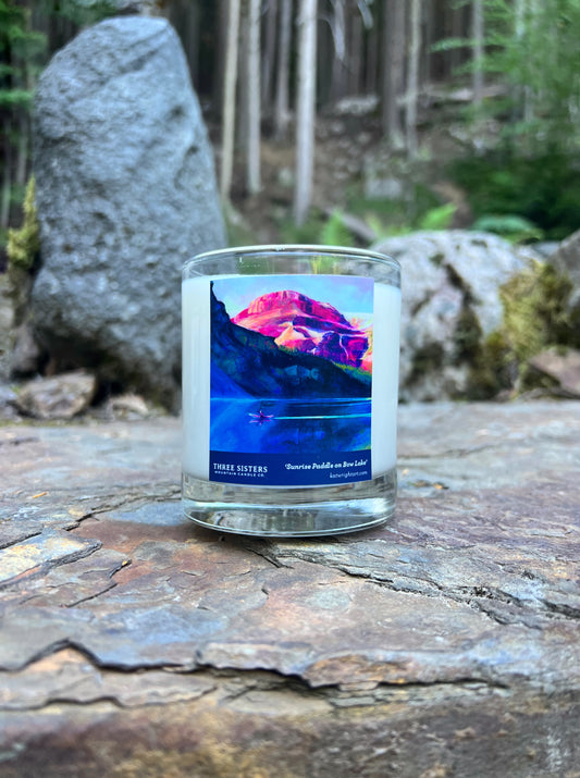 Sunrise Paddle on Bow Lake Soy Candle