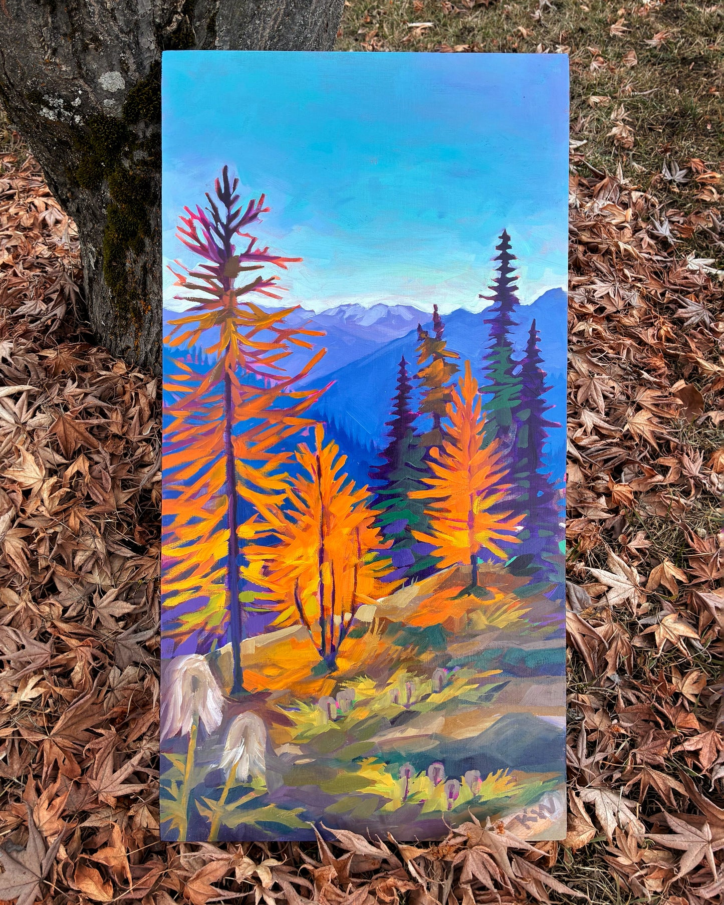 "Three Queens" 12" x 24" oil on wood panel