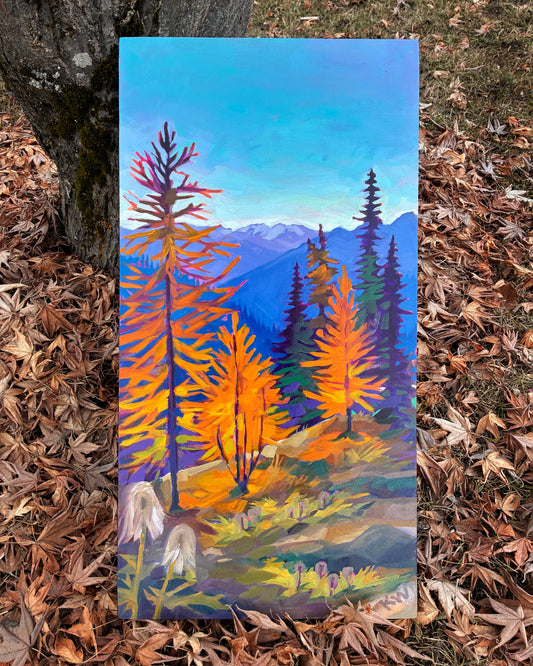 "Three Queens" 12" x 24" oil on wood panel