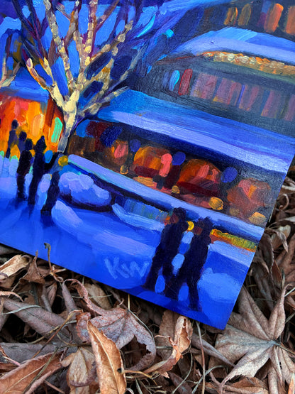 ‘Whistler Wonderland' 10"x10" oil on gallery panel