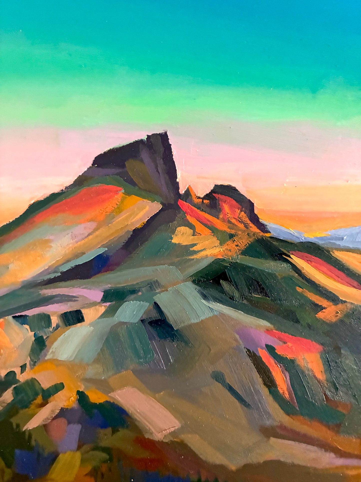 ‘Black Tusk from Panorama Ridge' 10"x10" oil on gallery panel