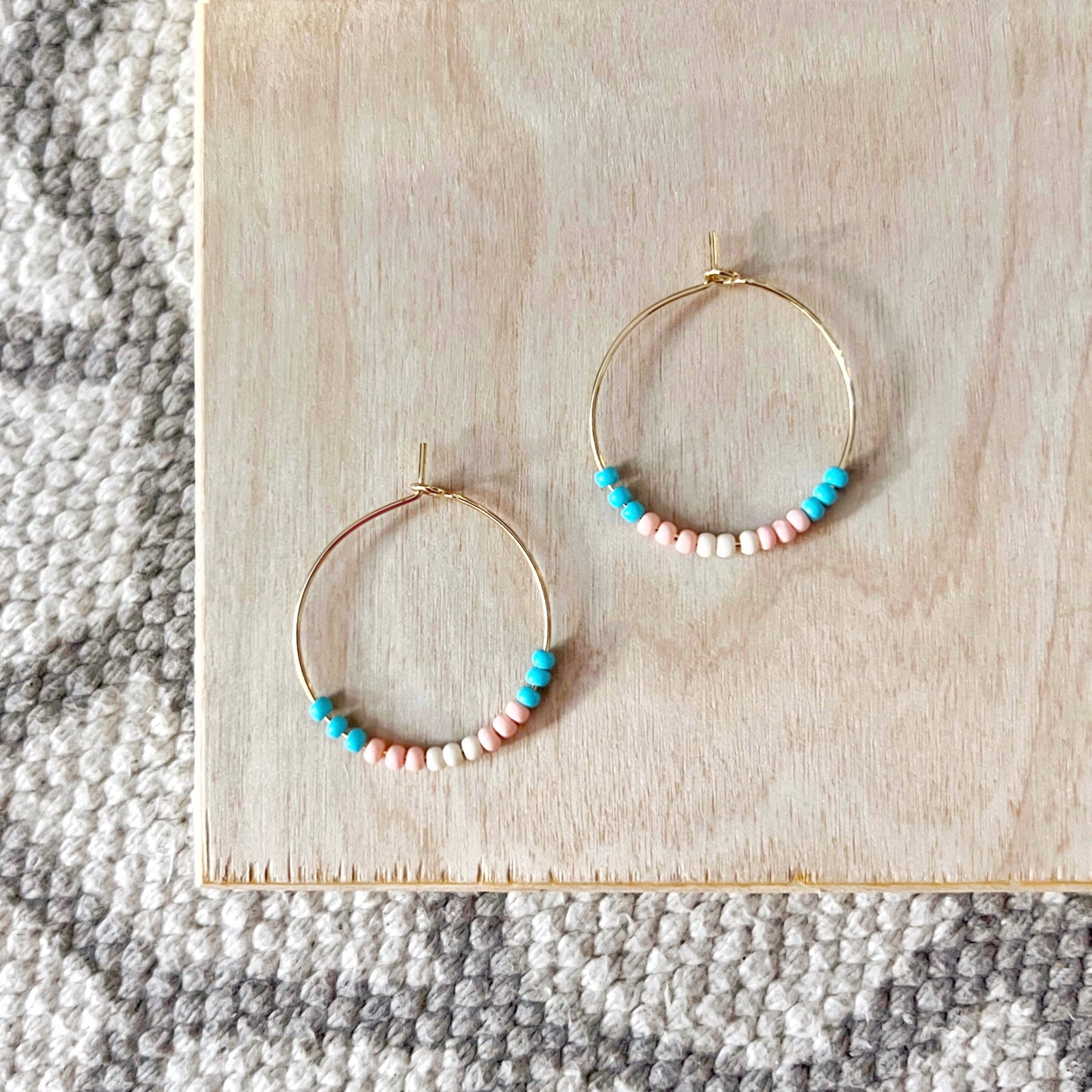 Polychrome Hoop Earrings 25mm