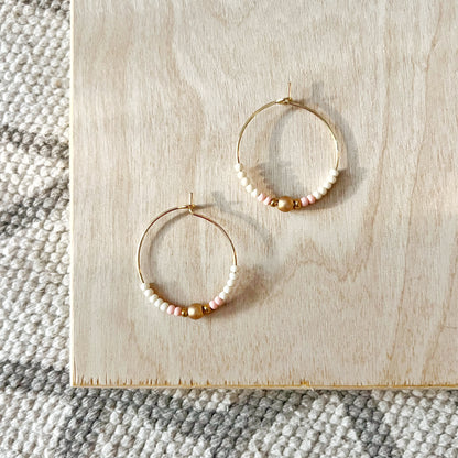 Polychrome Hoop Earrings 25mm