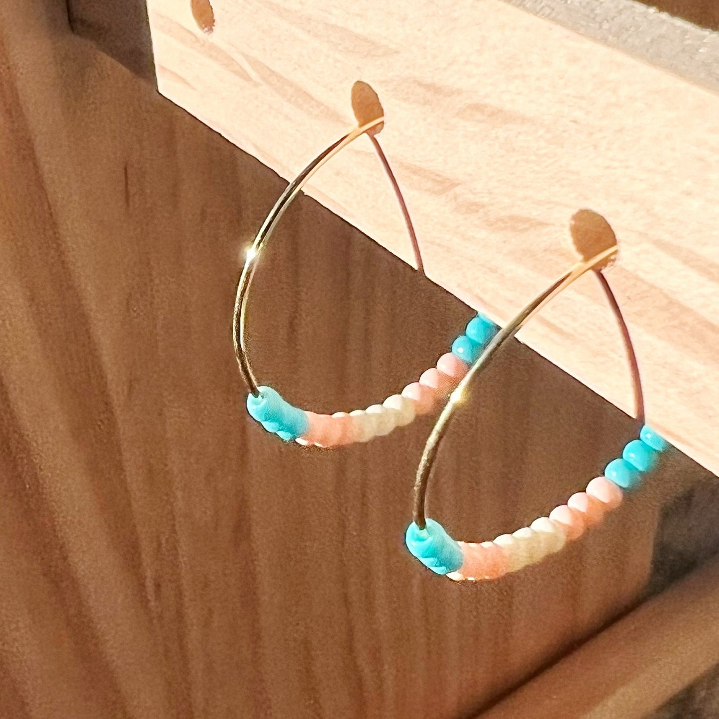 Polychrome Hoop Earrings 25mm