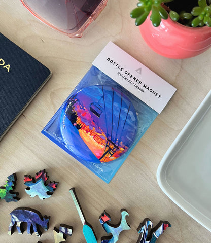 Magnet Bottle Opener - Rainbow Mountain
