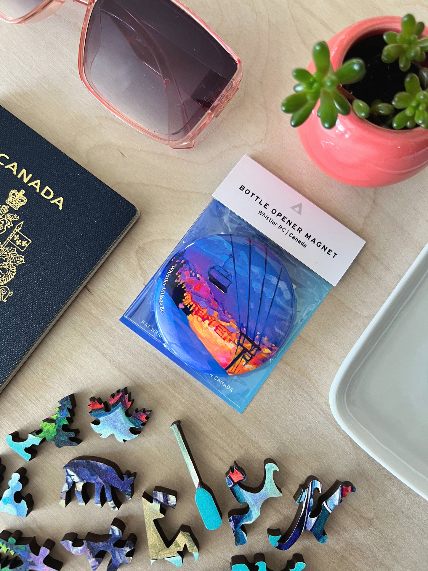 Magnet Bottle Opener - Rainbow Mountain