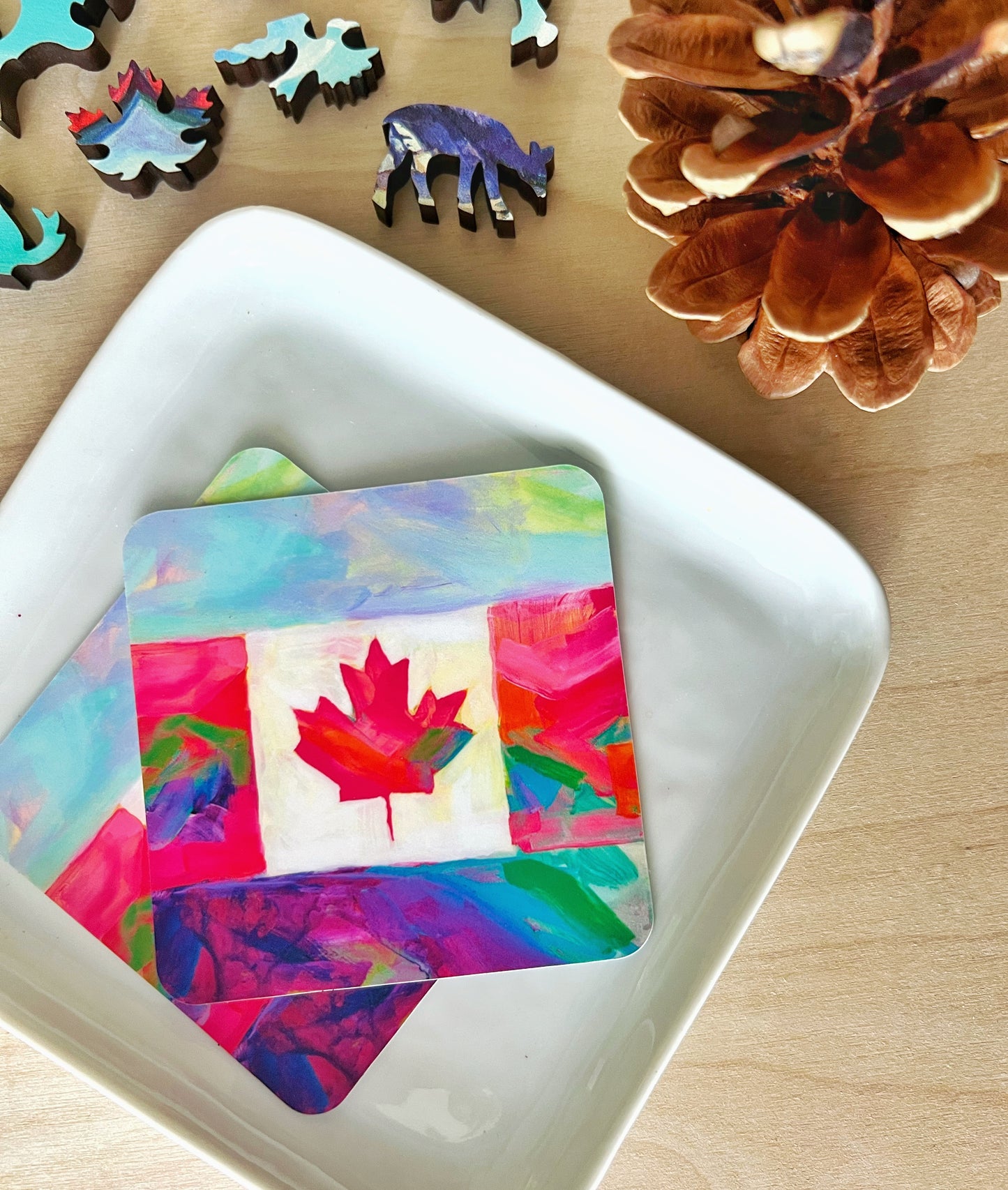 ‘Oh Canada’water bottle sticker 3”x3”
