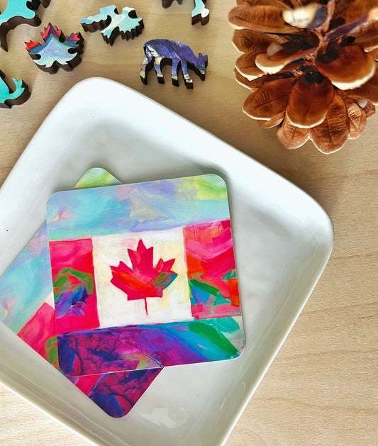 ‘Oh Canada’water bottle sticker 3”x3”