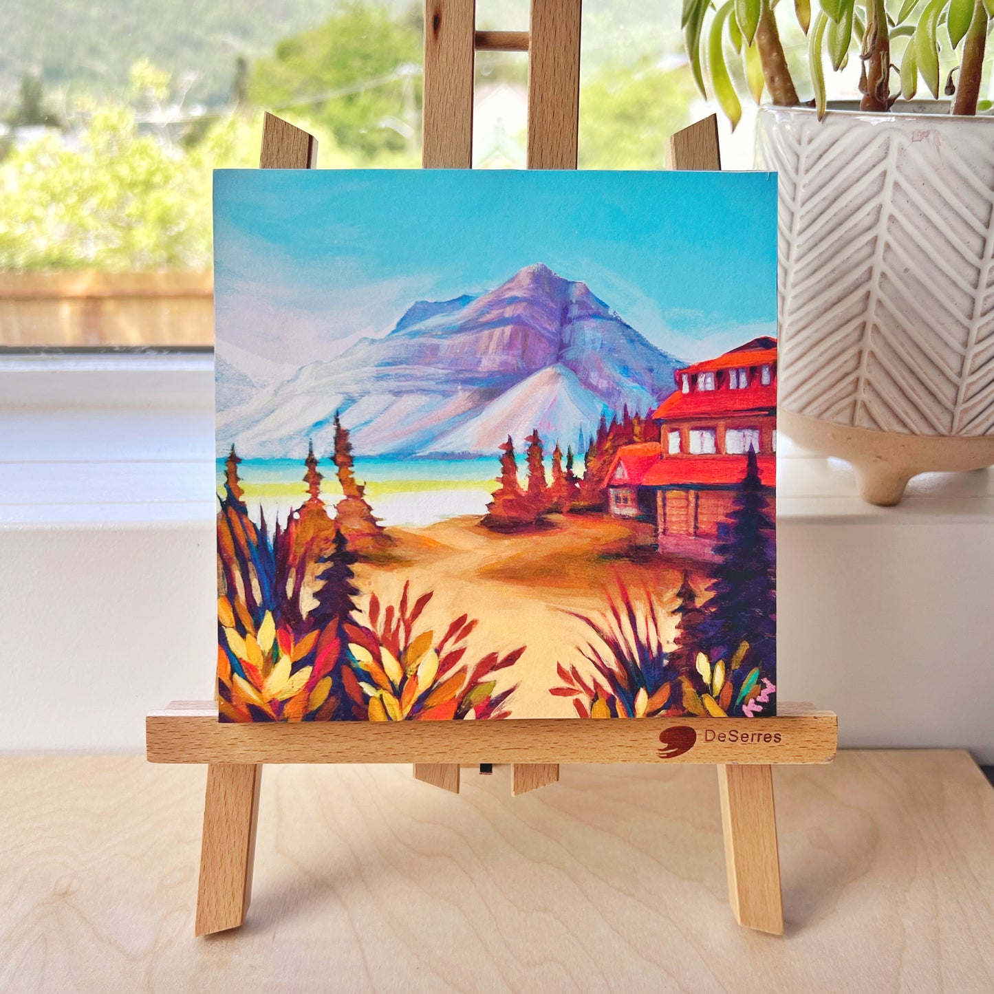 Panneau 6 x 6 à montage encastré « Festive Banff Avenue »