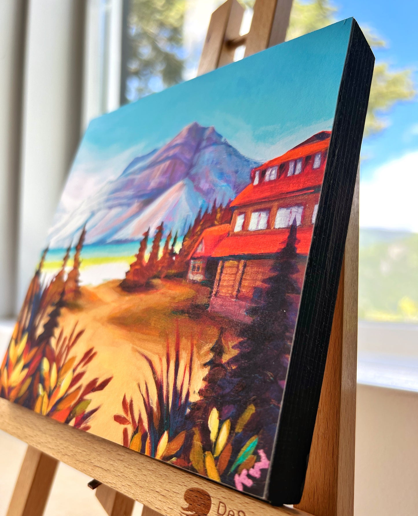 Panneau 6 x 6 à montage encastré « Festive Banff Avenue »