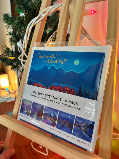 Cartes postales du parc national Banff – ensemble de 5