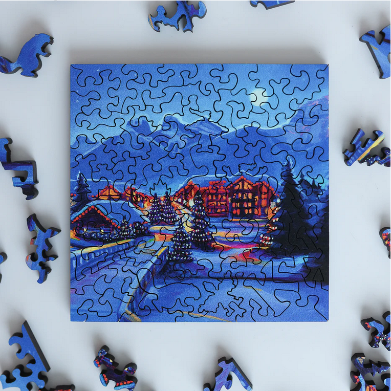 Stumpcraft Wood Puzzle - Good Night Canmore