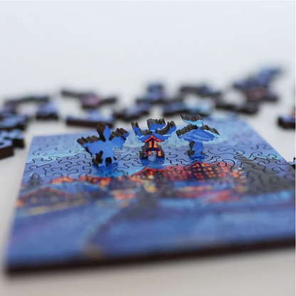 Stumpcraft Wood Puzzle - Good Night Canmore