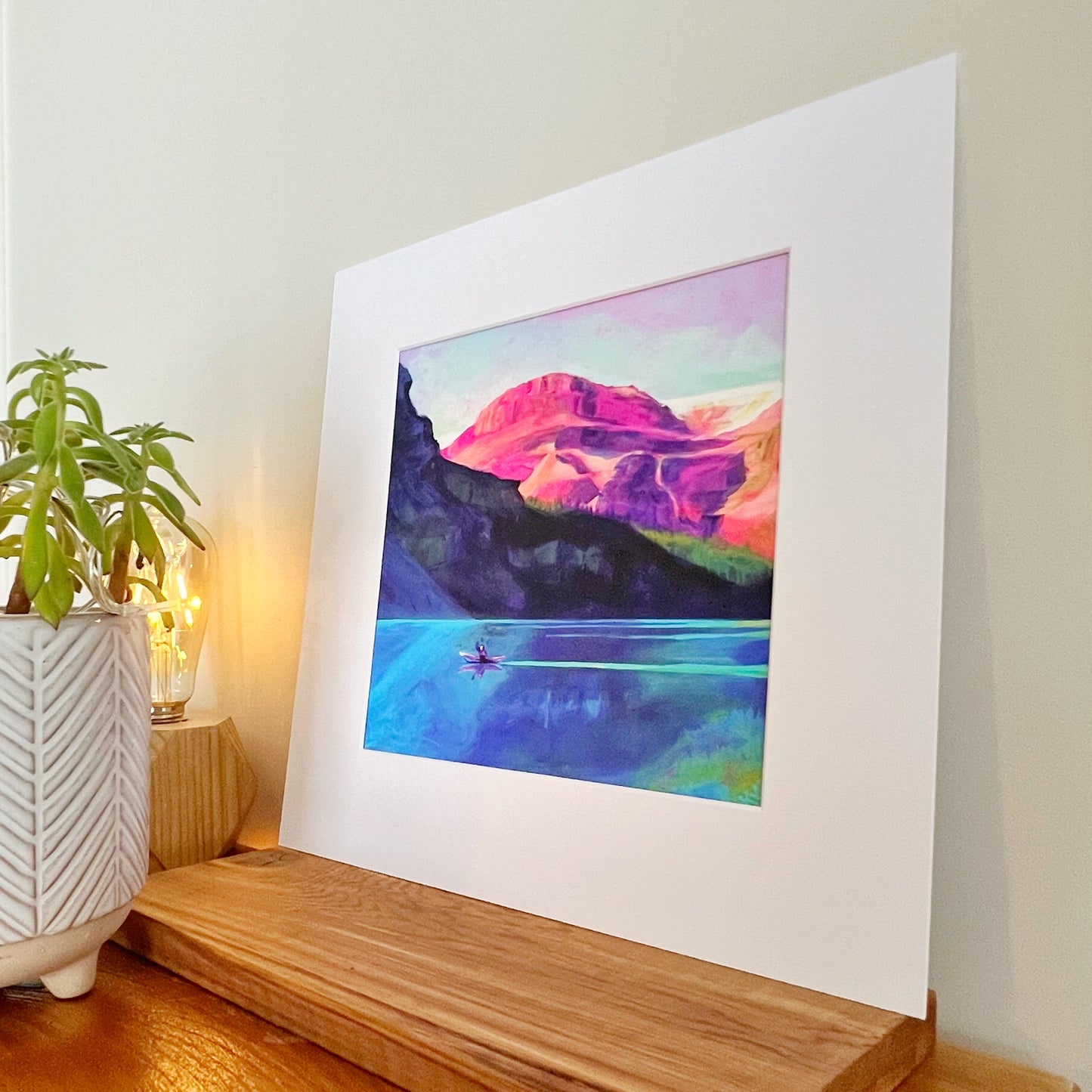 Impression d’art emmêlée « Good Morning Canmore » 8"x8 »