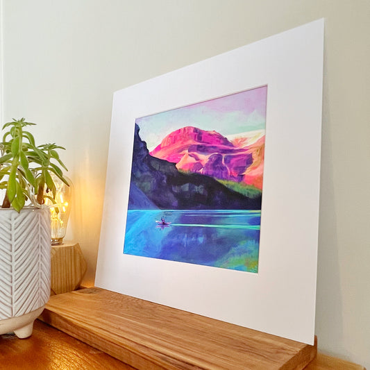 Impression d’art emmêlée « Good Morning Canmore » 8"x8 »