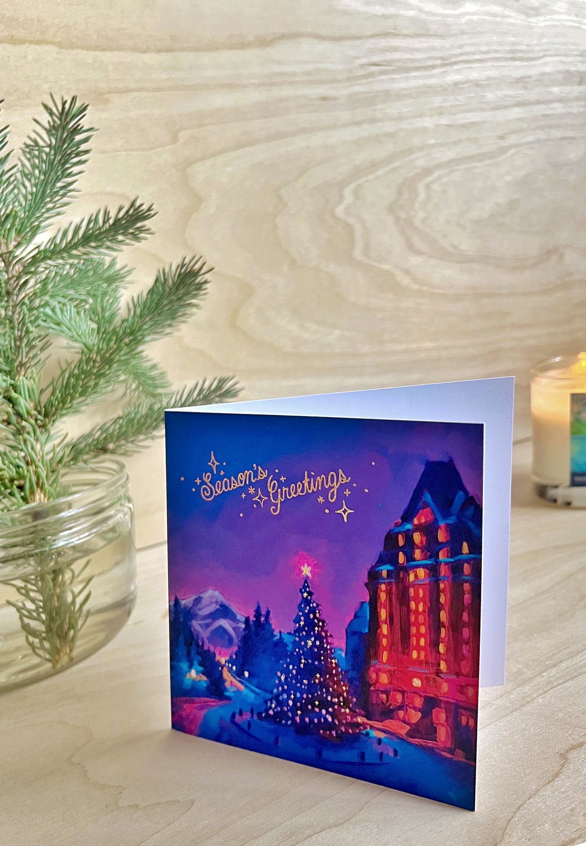 Set of 5 Holiday Cards - Banff, Canmore & Yoho National Park