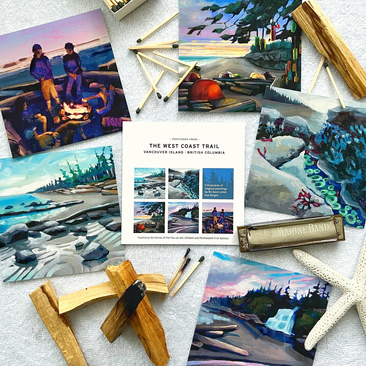 West Coast Trail Postcards - set of five