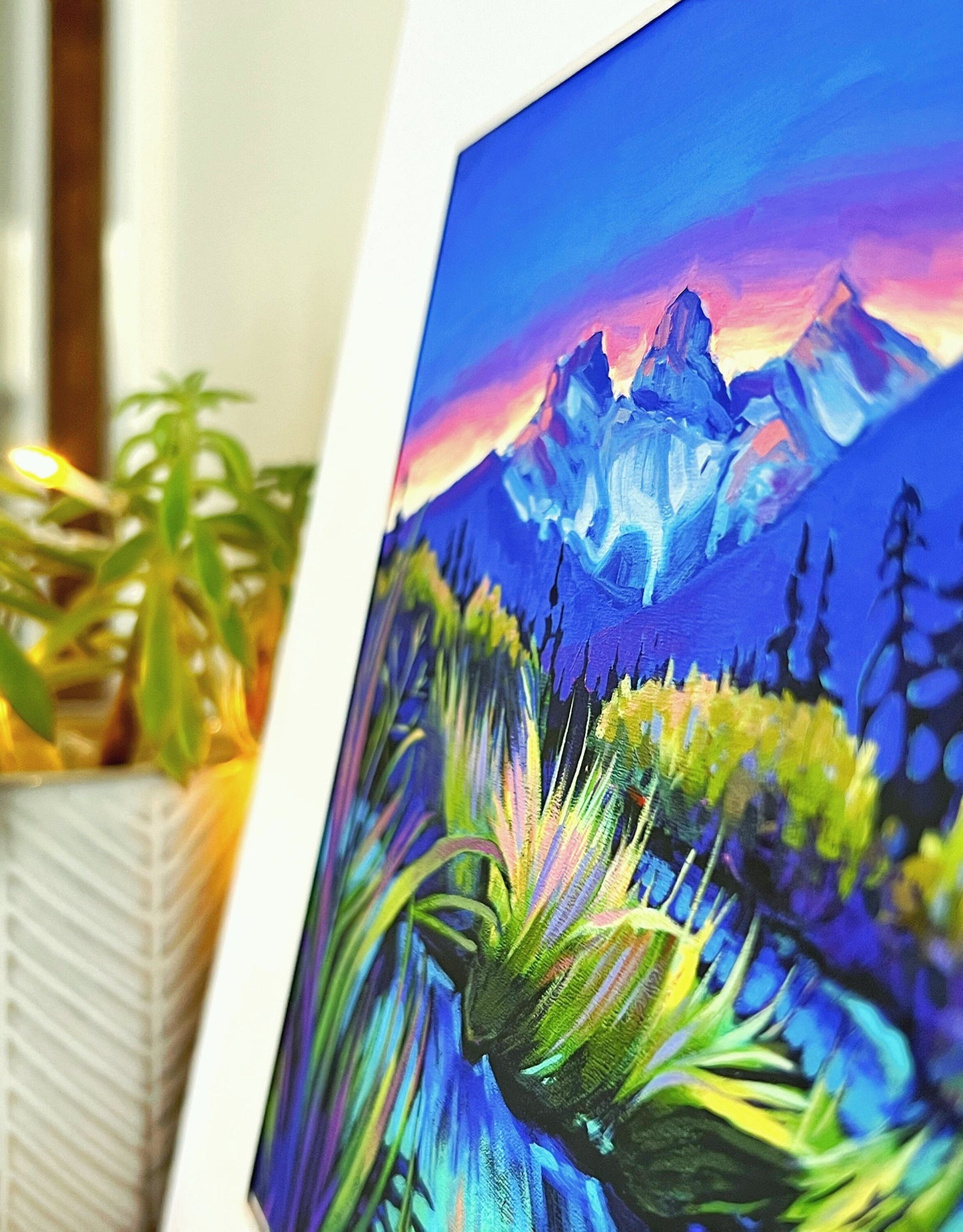 'Good Morning Canmore' Matted Art Print 8”x8”